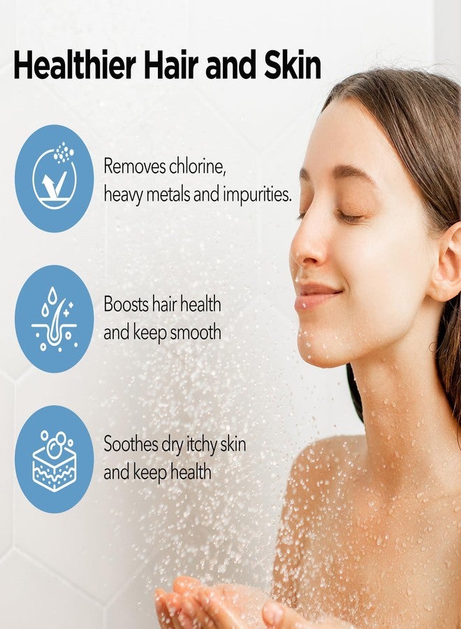 MakeFit Filtered Shower Head - 5 Settings High Pressure Rain Shower Head with Filter for Hard Water Softener Bathroom Showerhead to Remove Chlorine and Heavy Metals (Chrome) - Image 5